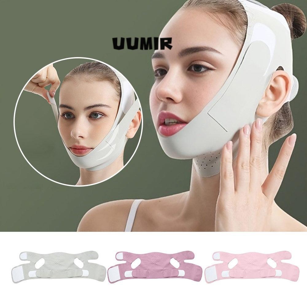 Đai nâng cơ mặt UUMIR, Dây đeo nâng cơ mặt có thể điều chỉnh thoáng khí, cằm làm mát hình chữ V di động có thể tái sử dụng cho nữ