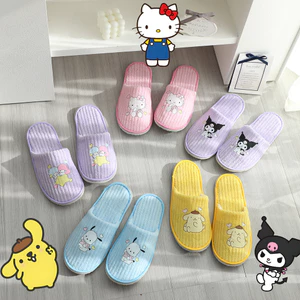 Chất Lượng Cao Dễ Thương Sanrio Chống Trơn Trượt Nhà Khách sạn B & B Dép Trong Nhà Hoạt Hình Dùng Một Lần