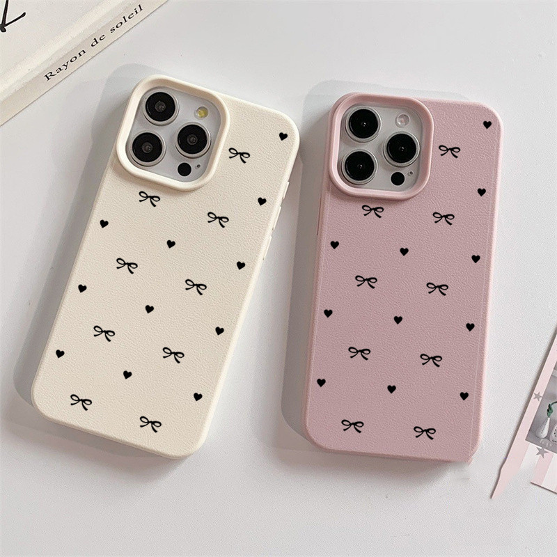 Ốp Nơ Cho VIVO V15 V19 V20 SE Y85 Y95 Y93 Ốp Lưng Trái Tim Tình Yêu Dễ Thương Silicon Mềm Da PU Thời Trang Graffiti TPU INS Hàn Quốc Màu Trơn Dễ Thương Nghệ Thuật Bao