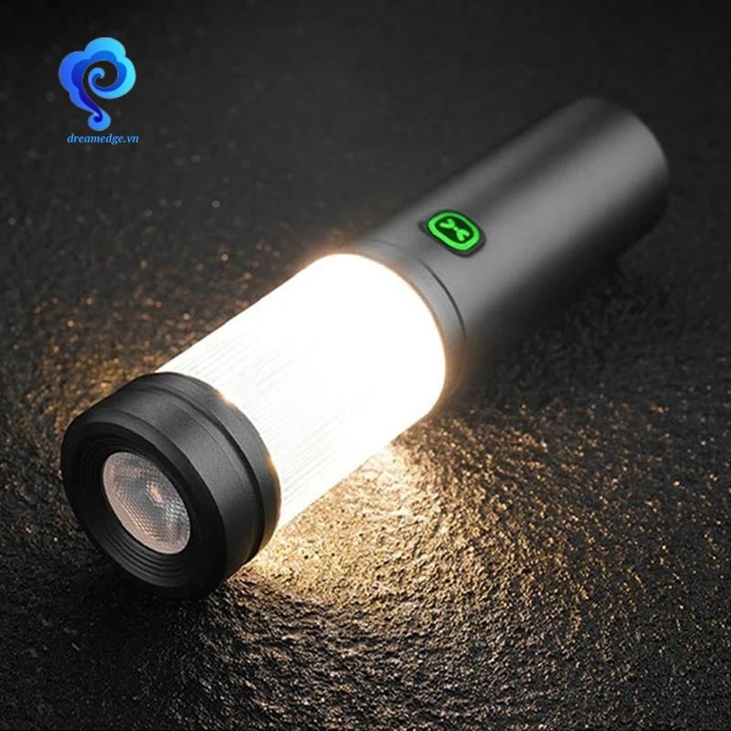 Đèn cắm trại LED đa chức năng có thể sạc lại qua cổng Type-C, phù hợp cho chiếu sáng trong lều khi cắm trại
