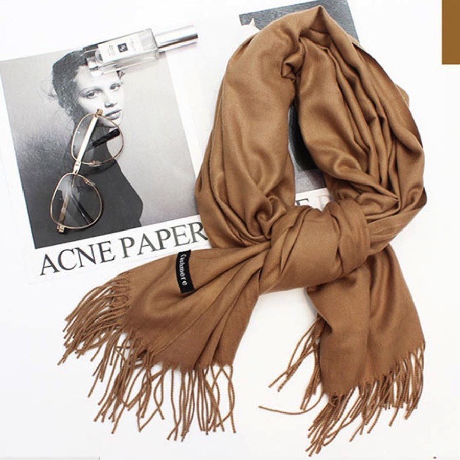 Khăn Choàng Cổ Cashmere Lông Cừu, Bản To 200 x 70cm Dành Cho Nam Nữ, Ấm Áp Mùa Đông Chắc Chắn