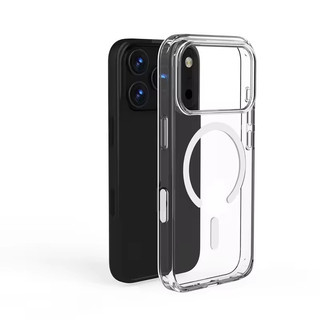 [JLK] Vỏ từ tính trong suốt pha lê cho iPhone 17 Air 17Pro 16 15 14 Plus 13 12 11 Pro Max Chống sốc trong suốt cho vỏ sạc không dây