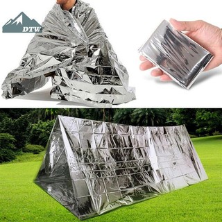 DTW 130x210cm sinh tồn khẩn cấp chống thấm nước túi ngủ lá nhiệt nket Thể thao
