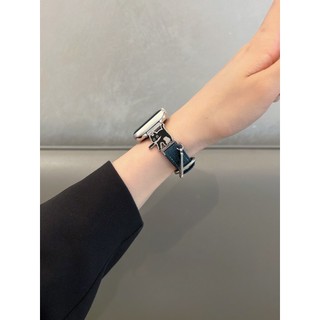 Dây đeo đồng hồ Denim thời trang Thích hợp cho iwatch S10 9 8 7 ultra 6 5 4 SE 3 Size 38mm40mm41mm42mm44mm45mm46mm49mm