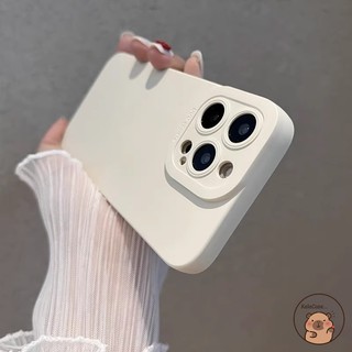 Tương Thích Cho iPhone 16e 16 15 14 Plus 13 Mini 12 11 Pro XS Max Ốp Điện Thoại Đơn Giản Màu Đen Trắng Rượu Vang Đỏ Nâu Mờ Vỏ Mềm