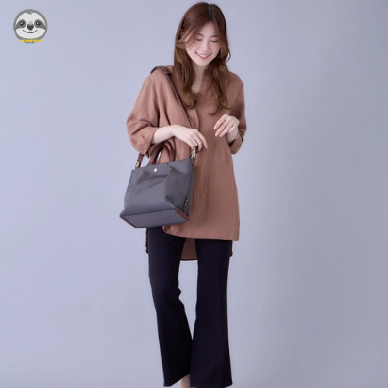 Phong cách Nhật Bản Phong cách Muji / Dây kéo chống nước Khóa từ tính Túi vỏ di động / Túi đeo vai sử dụng kép / Túi mua sắm Túi Messenger nhẹ / Túi Tote