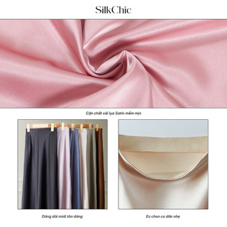 Chân Váy Midi Lụa Satin Phối Đuôi Cá Xưởng Quần Tây Nữ 3A Dáng Dài Hàn Quốc- Thời Trang Nữ Thanh Lịch
