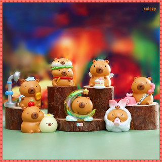 Kapibara Mặt Dây Chuyền Capybara-kun Thời Gian Đi Bộ Hộp Bí Ẩn Phòng Văn Phòng Đồ Trang Trí Hình Nhựa Thủ Công Trẻ Em Quà Tặng