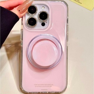 Sang Trọng Màu Nền Tiếng Anh Giá Đỡ Từ Tính Ốp lưng Thích Hợp Cho iPhone17 Pro Max 16 15 14 13 Pro Max Chống Sốc Bảo Vệ Camera Ốp Lưng Cứng Chống Rơi