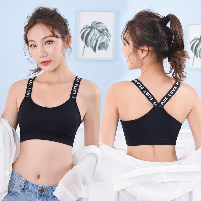 Quần Lót Thể Thao Không Dây & Áo Ngực Chống Sóc, Phong Cách Hàn Quốc, Perfect Cho Sinh Viên Tập Yoga Hoặc Chạy Bộ