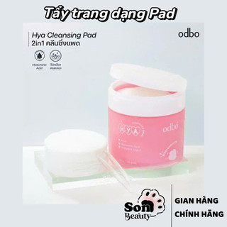 Tẩy trang dạng pad ODBO Hya Cleansing Pads 120 miếng