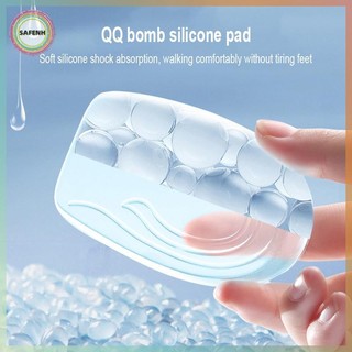 SAFENH 1 Cặp Gel Silicon Tăng Chiều Cao Đế Nâng Gót Chân Đế Giày Bảo Vệ Chăm Sóc Chân Đệm Đàn Hồi Hỗ Trợ Vòm Unisex VN
