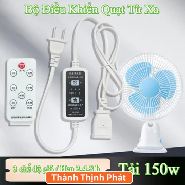 Bộ Chuyển Đổi Quạt Thường Thành Quạt Thông Minh Có Remote Điều Khiển Từ Xa – 3 Tốc Độ, Chế Độ Ngủ, Hẹn Giờ 2/4/8h TTP