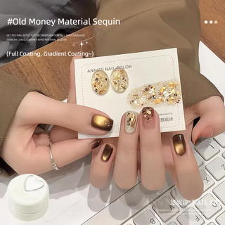 ANNIES Champagne Sequin Gel Móng Tay Phong Cách Tiền Cũ Chất Liệu Siêu Flash Keo Trị Liệu Thu Đông Móng Tay Nghệ Thuật Làm Móng Tay Cho Tiệm Làm Móng Tay