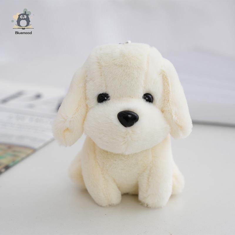 [Bluemood] Hoạt Hình Dễ Thương Ngồi Chó Con Sang Trọng Mặt Dây Chuyền Búp Bê Nhồi Bông Đáng Yêu Móc Khóa Sang Trọng Túi Cho Chó Quyến Rũ Kid Quà Tặng Mới