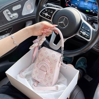 Chính Hãng Thiết Kế Niche Nổi Màu Hồng Túi Điện Thoại Di Động Nữ 2025 Phong Cách Mới Cao Cấp Messenger Túi Nhỏ Bạn Gái Quà Tặng