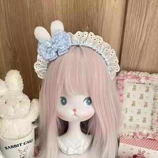 Nhật Bản Gothic Retro Cosplay Trang Phục Người Giúp Việc - Phụ Kiện Tóc Dáng Yêu Với Nơ Và Mũ