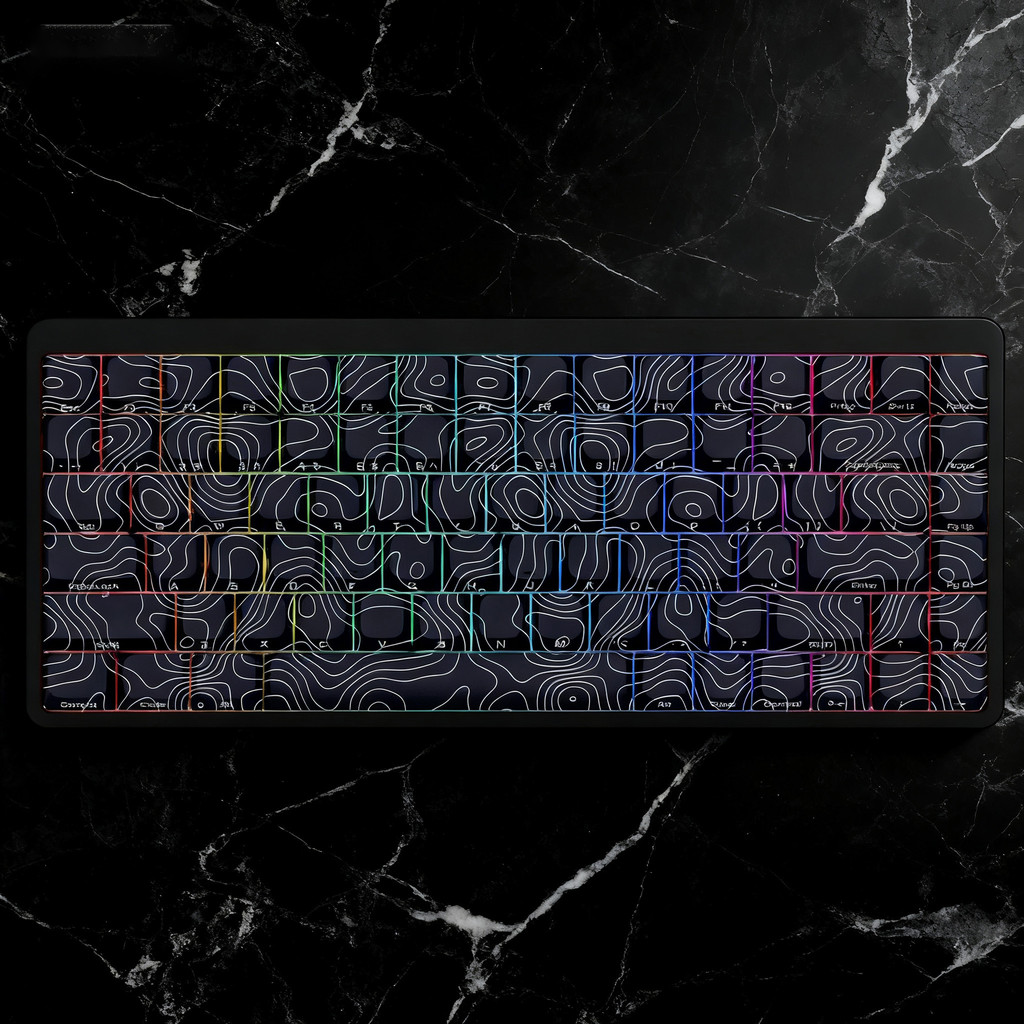 120 phím Cấu hình thấp Keycap màu đen Đường viền năm mặt Thuốc nhuộm phụ PBT Keycaps cho bàn phím cơ | BigBuy360 - bigbuy360.vn