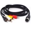 Cáp liên kết nam có thể hoán đổi nóng BTM DIN 5Pin sang 4RCA cho hệ thống TV và âm nhạc 720P