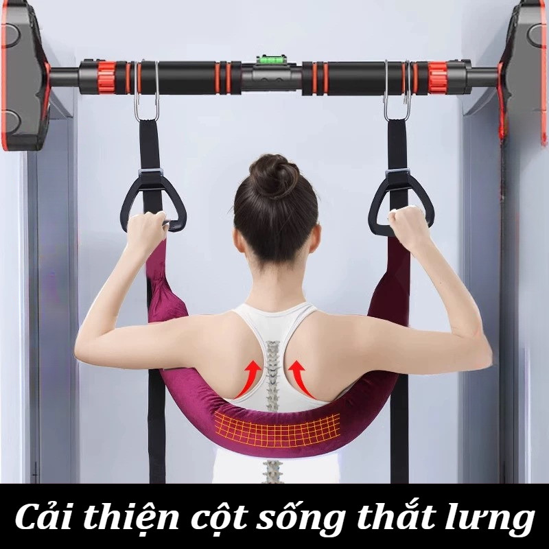 Đai cột sống thắt lưng treo ngoài trời,Kéo Giãn Lưng,Đai thắt lưng tập thể dục sức chứa mạnh,thư giãn cột sống