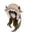Khăn quàng cổ ấm áp sang trọng MERIGGIARE, Phụ kiện trang trí Cosplay chống lạnh, Bịt tai dày hình nai sừng tấm dễ thương sáng tạo Thu đông