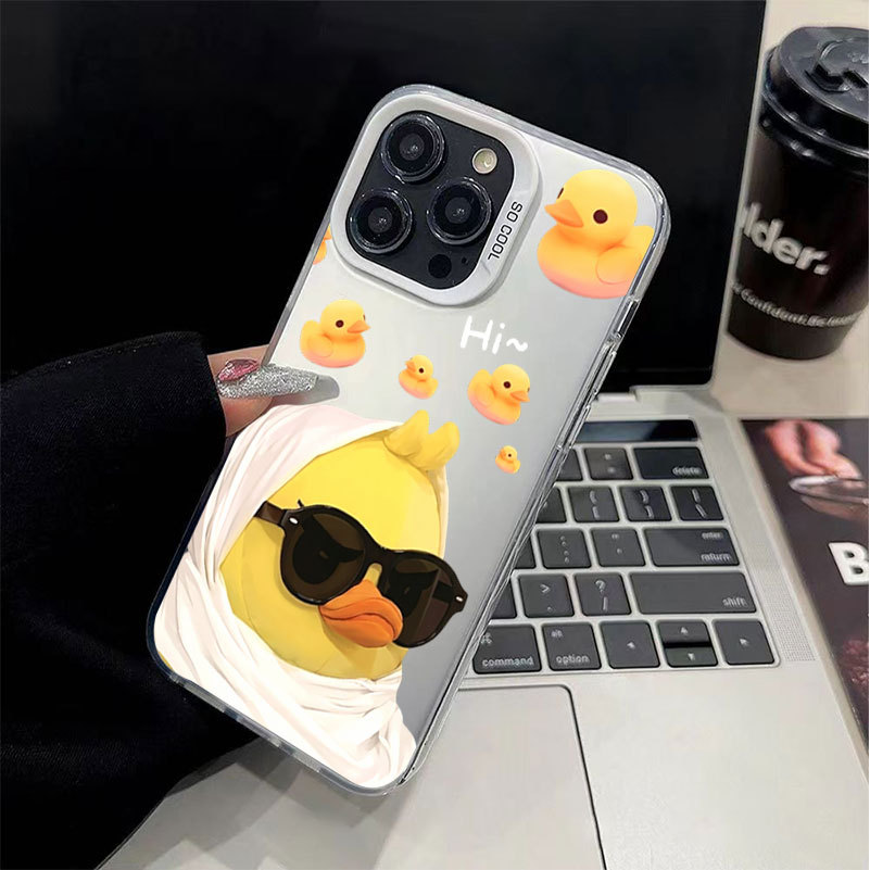 Ốp điện thoại di động Vịt Vàng IMD nhỏ thích hợp cho iPhone 17 16 15 14 13 12 11 Pro Max Plus X Xr Xs Max 7 8 Plus
