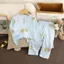 Hoạt Hình Mới Bộ Đồ Ngủ Trẻ Em Cotton Mỏng Dài Tay Quần Dài Phù Hợp Với Bé Trai Nhà Bé Gái Mùa Hè Điều Hòa Phù Hợp Với