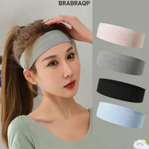 Băng đô thể thao BRBRAA, Băng đô thể thao đàn hồi chạy bộ chống trượt, Băng đô rửa mặt đàn hồi cao hấp thụ mồ hôi