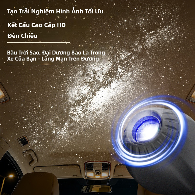 Đèn chiếu bầu trời sao mini USB SEAMETAL cho ô tô, đèn LED nội thất xe hơi có thể uốn cong và điều chỉnh góc độ