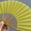 Quạt vỏ Mini QEARY, Quạt cầm tay gấp vải lanh Cotton khung tre, cổ điển với tua rua trang trí hình vỏ kiểu quạt cầm tay cổ điển