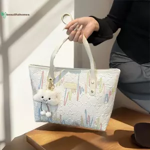 Túi đeo vai sọc hợp thời trang BeautifulHomeA Túi Tote dung tích lớn đơn giản Túi đeo nách thông thường dành cho nữ Túi xách thời trang VN
