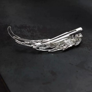 MAUROPOLI Đôi Cánh Thiên Thần Bộ Xương Kẹp Tóc Phong Cách Trung Hoa Mới Lông Vũ Mát Kẹp Tóc Nổ Bên Kẹp Thời Trang Phù Hợp Với Phụ Kiện Tóc Nữ
