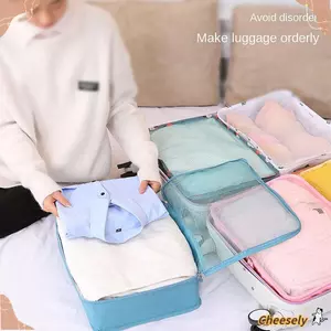 Sắp xếp quần áo bên trong CHEESELY, Quần áo lưới Túi đựng đồ du lịch gọn gàng, Giày có thể gập lại Đóng gói tủ quần áo Vali Túi du lịch