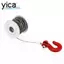 YICA Dây Thép Móc Kéo, Dây Thép Kim Loại RC Tời Cuộn Dây, Bền Bạc Đỏ 25T Spline Gear Tời Bánh Xe Trống Mô Phỏng Leo Xe