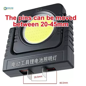 Bộ phận dụng cụ điện ABS Đèn LED làm việc đa năng Có thể điều chỉnh Đèn làm việc di động Độ sáng cao Đèn bền 1 CÁI mới