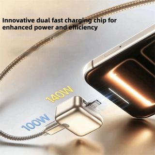 Bộ chuyển đổi sạc dừng tự động AUGUSTINA, Bộ tách sạc toàn bộ Type-C 140W, Bảo vệ quá tải tự động Bộ ngắt nguồn tự động tháo tự động thông minh cho thiết bị Type-C