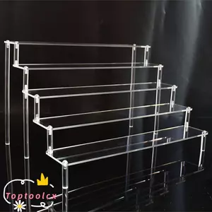 Giá đỡ trưng bày acrylic TOPTOOLCX, Kệ tượng trong suốt 20 / 30 / 40CM, Tổ chức Giá đựng đồ trang điểm acrylic