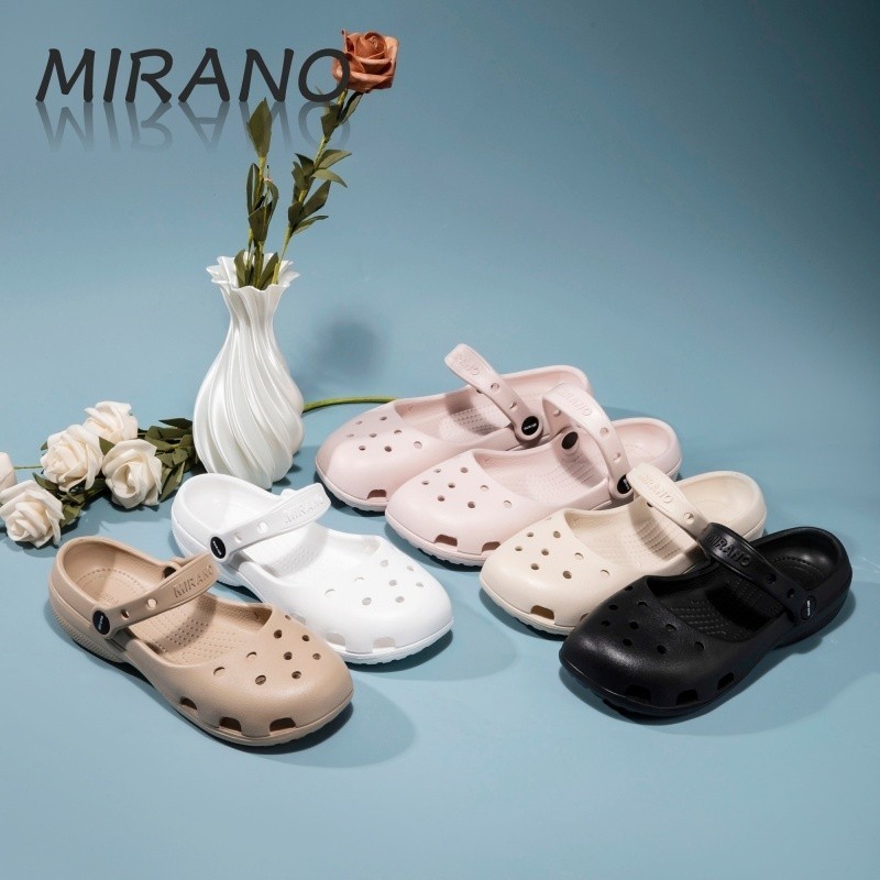 Mirano Giày Lỗ Nữ  Mary Jane Chất Liệu Cao Cấp EVA Siêu Nhẹ Chống Trơn Trượt 2 Chiều Chống Mài Mòn