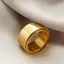Nhẫn Thép Không Gỉ Nam Xoay Được Nam Hợp Thời Trang Niche Xoay Vòng 12 Mm Rộng Thoáng Mát Giải Nén Vòng Thép Titan 5KXZ