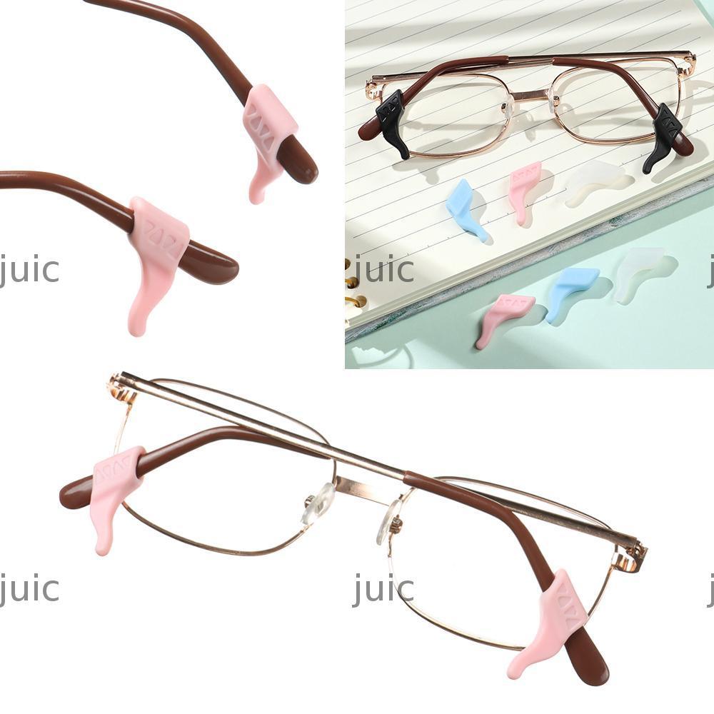 JUIC 1 Cặp Giá Đỡ Chống Trơn Trượt Kẹp Đền Đầu Giá Đỡ Kính Mắt Kính Mắt Móc