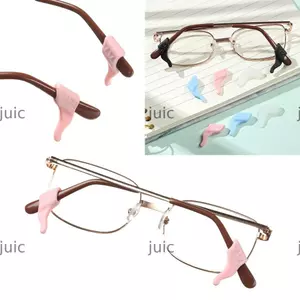 JUIC 1 Cặp Giá Đỡ Chống Trơn Trượt Kẹp Đền Đầu Giá Đỡ Kính Mắt Kính Mắt Móc