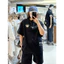 Áo thun ngắn tay Wacky willy lưng in graffiti nam nữ Áo thun cổ tròn Cotton cao cấp 100% 0617
