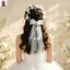 Cây nho tóc cưới Vương miện hoa mây tự nhiên có tấm che mặt cho chủ đề rừng cô dâu