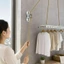 Ròng rọc kim loại cố định vít - Con lăn tải treo tường & trần - Bánh nâng hàng dễ dàng - Bánh trượt dây chống gỉ - Dụng cụ di chuyển hạng nặng / Giao hàng miễn phí