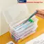 MAKY 1PC Hộp Đựng Nhựa Dung Tích Lớn Ổn Định Trong Suốt Hộp Bút Chì Đồ Dùng Văn Phòng Hộp Sắp Xếp Lưu Trữ VN