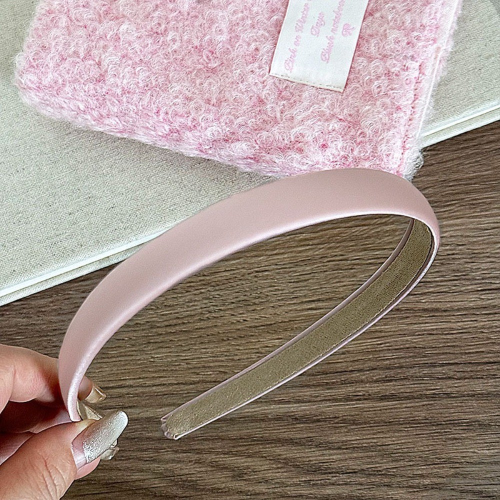 Hululu / Phiên Bản Hàn Quốc Satin Mỏng Băng Đô Nữ Phù Hợp Với Đi Chơi Retro Pháp Kẹp Tóc Hươu Nhung Chống Trơn Trượt Phong Cách Hồng Kông Mũ