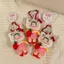 Bộ sưu tập xoăn x Hello Kitty Plushie Túi búp bê Cotton sang trọng dâu dễ thương quyến rũ