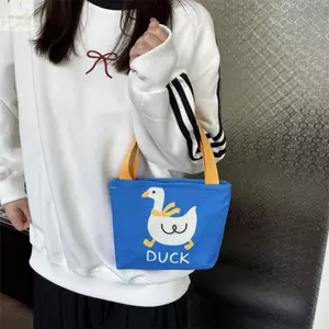 Túi vải AWNGD, Túi xách nữ Mini phong cách Hàn Quốc, Túi Tote di động