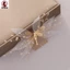 Lược chải tóc đính đá cô dâu có nơ lưới Mũ đội đầu tiệc cưới thanh lịch
