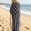 JVSUB Netted Fringe Dây Thắt Lưng, Thiết Kế Dân Tộc Tua Rua Trang Trí Dệt Tay Bikini Che, Thời Trang Bohemian Thắt Lưng Nữ Thắt Lưng Phụ Kiện